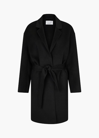 Regular Fit Coats Doubleface Wool Coat black