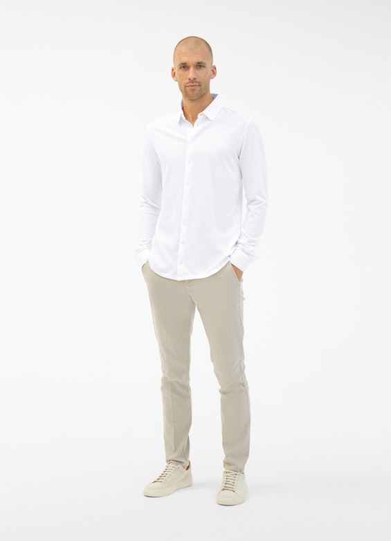 Regular Fit Shirts Jersey - Shirt white