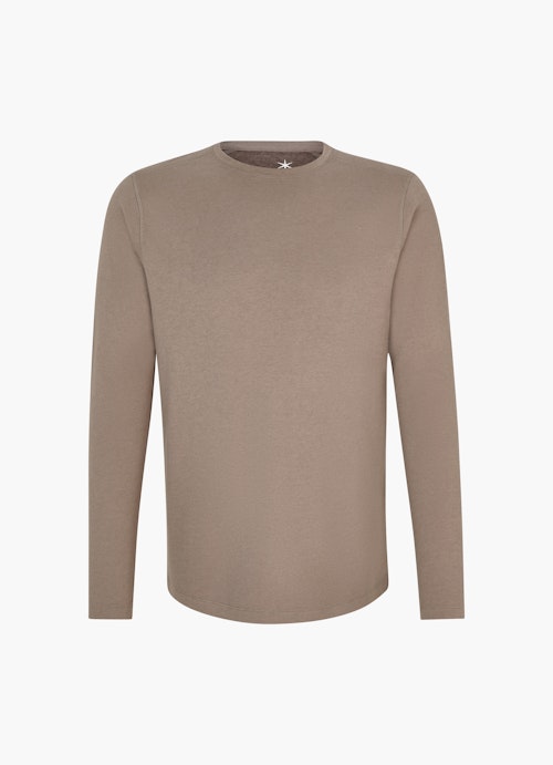 Coupe Regular Fit Pull-over Pull-over en cachemire mélangé taupe