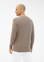 Coupe Regular Fit Pull-over Pull-over en cachemire mélangé taupe