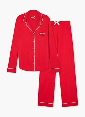 Regular Fit Nightwear Pyjama red