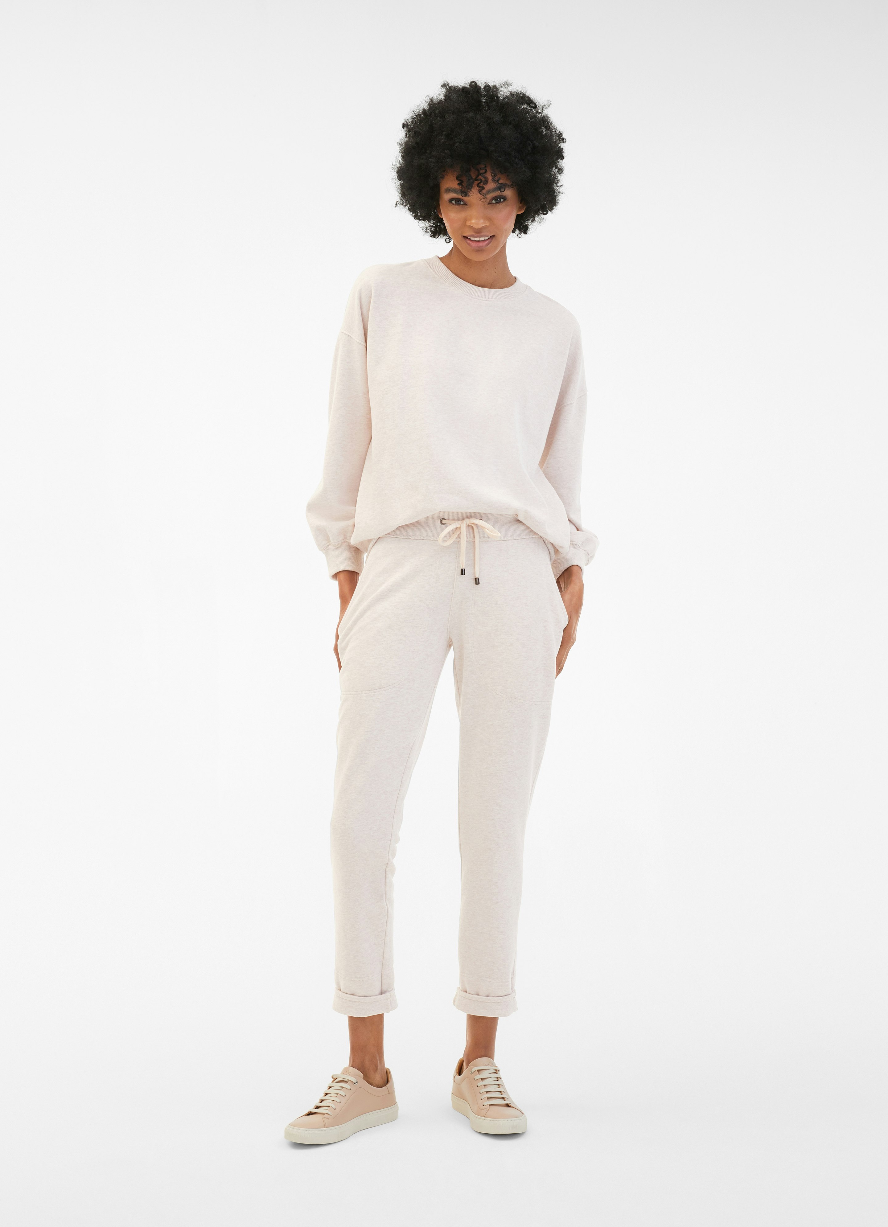 Pantalon de jogging de coupe Loose Fit Cathy Beige Acheter