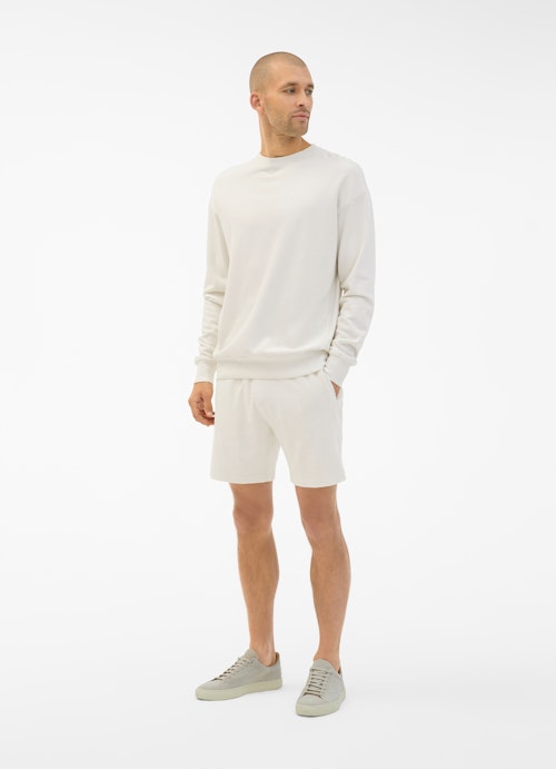 Slim Fit Bermudas Terrycloth - Bermudas eggshell
