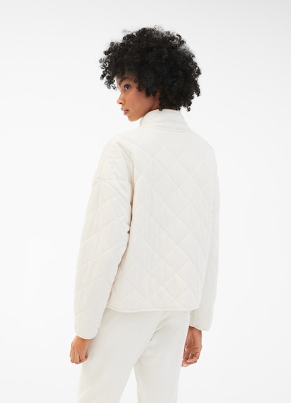 Loose Fit Jackets Fleece - Quilted Jacket eggshell
