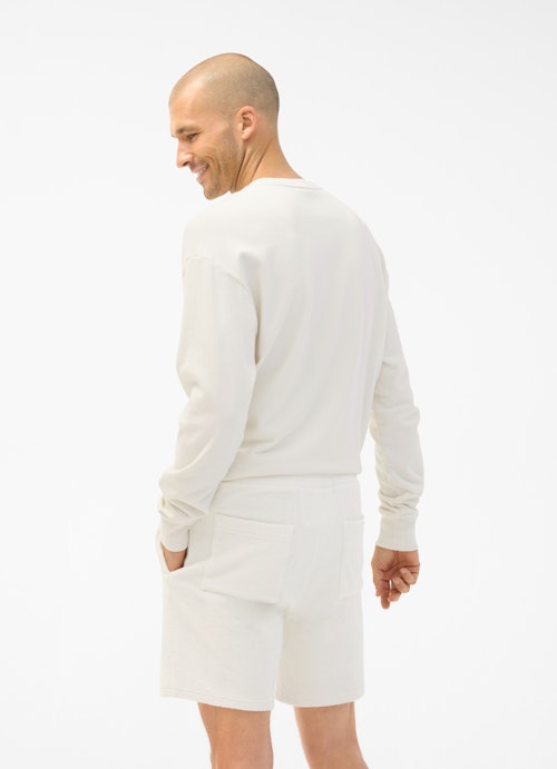 Slim Fit Bermudas Terrycloth - Bermudas eggshell