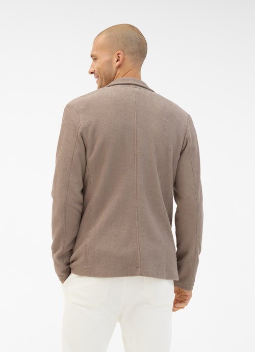 Regular Fit Blazers Jacquard Bouclé - Blazer taupe