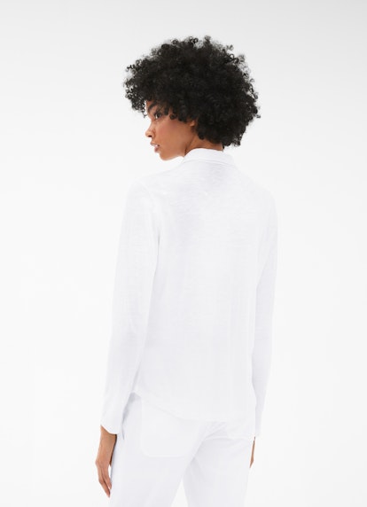 Regular Fit Blusen Jersey Bluse white