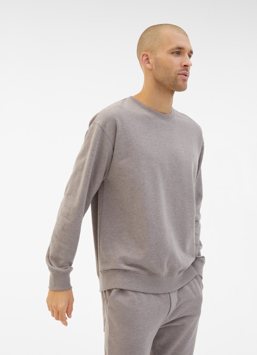 Coupe oversize Pull-over Sweat-shirt oversize taupe mel.
