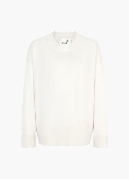 Coupe oversize Maille Pull-over en cachemire eggshell