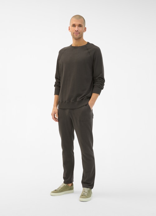 Casual Fit Sweater Sweatshirt dark chocolate