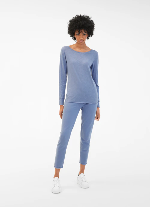 Regular Fit Longsleeves Longsleeve dutch blue