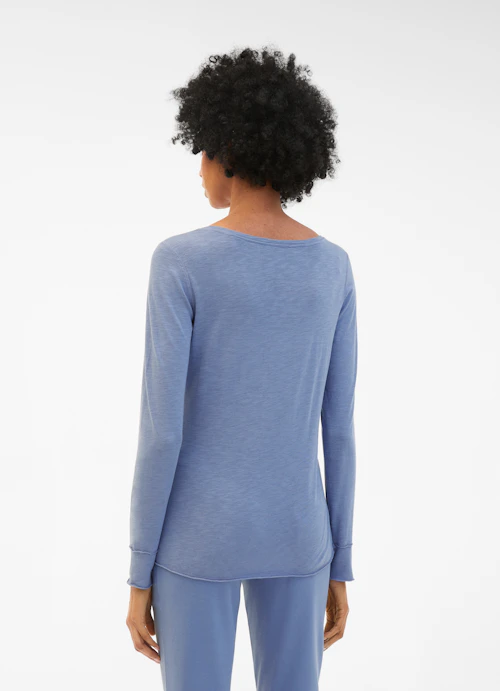 Regular Fit Longsleeves Longsleeve dutch blue
