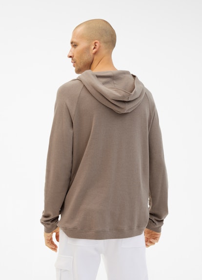 Regular Fit Sweaters Cashmix - Hoodie taupe
