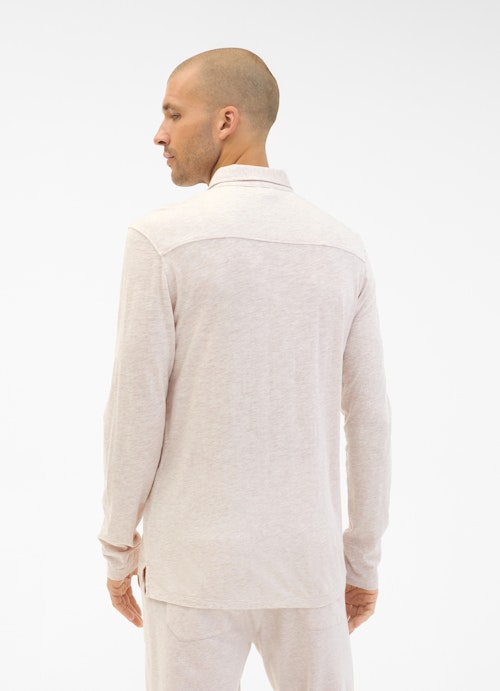 Regular Fit Shirts Jersey - Shirt ecru mel.