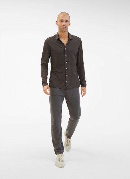 Regular Fit Shirts Jersey - Shirt mink