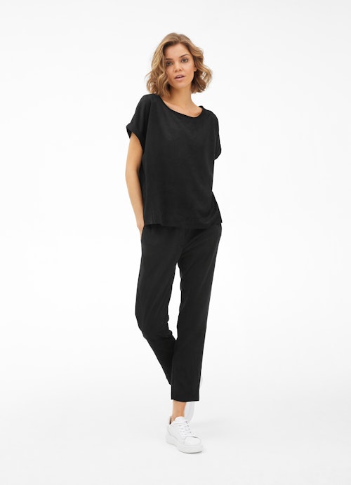 Casual Fit Hosen Tech Velours - Hose black