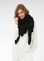 One Size Knitwear Pure Cashmere Scarf black