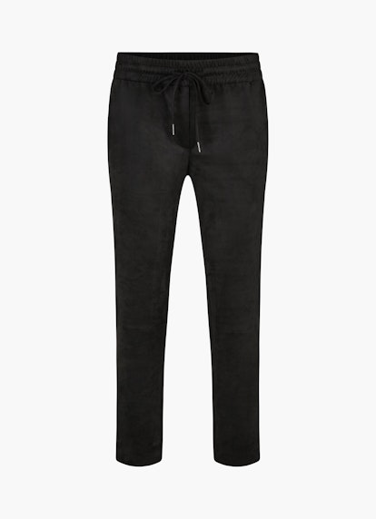 Casual Fit Pants Tech Velours - Trousers black