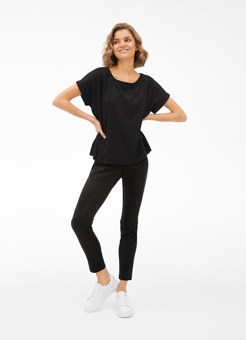 Slim Fit Hosen Tech Velours - Leggings black