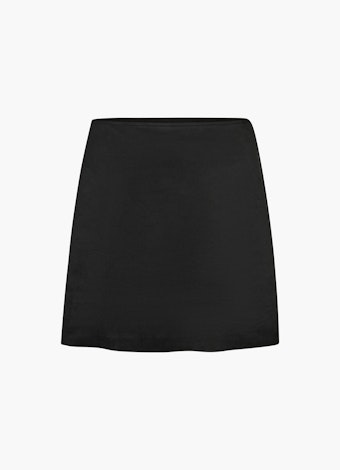 Regular Fit Skirts Tech Velours - Mini Skirt black