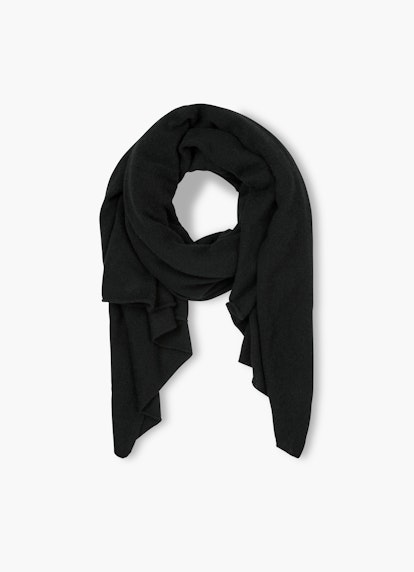 One Size Knitwear Pure Cashmere Scarf black