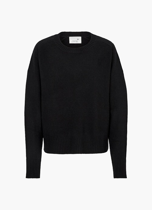Regular Fit Knitwear Cashmere Blend - Pullover black