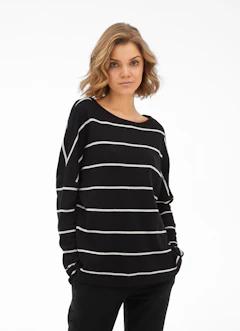 Loose Fit Sweatshirts Cashmix - Sweater black