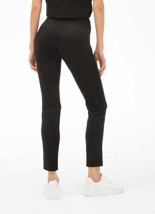 Slim Fit Hosen Tech Velours - Leggings black