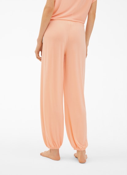 Regular Fit Pants Nightwear - Trousers peach