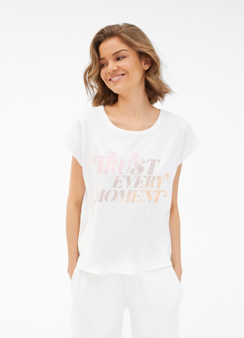 Boxy Fit T-shirts Boxy - T-Shirt white-mauve