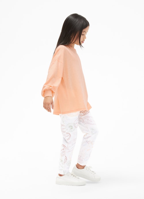 Regular Fit Longsleeves Longsleeve mit Puffärmeln peach