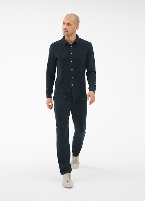Regular Fit Shirts Terrycloth - Shirt navy