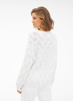 Coupe Regular Fit Maille Pull-over en maille white