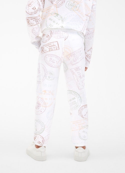 Regular Fit Hosen Sweatpants white