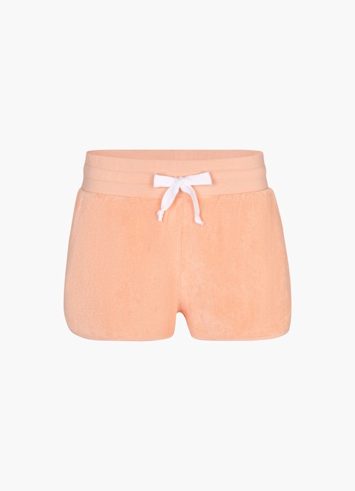Regular Fit Shorts Frottee - Shorts peach