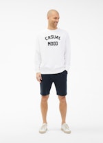 Coupe Regular Fit Pull-over Sweat-shirt white