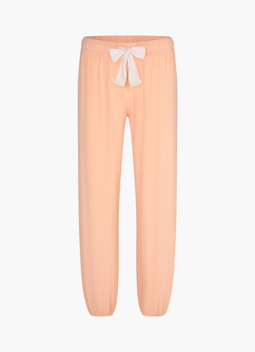 Regular Fit Pants Nightwear - Trousers peach