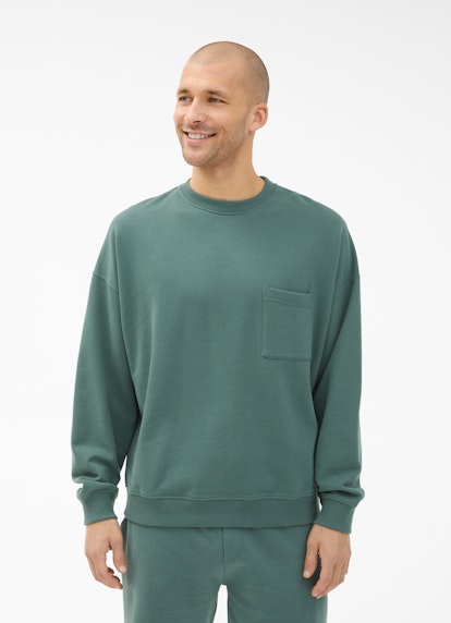 Casual Fit Sweater Sweatshirt faded bottle green