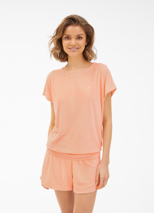 Regular Fit Nightwear Nightwear - Terrycloth Shirt peach