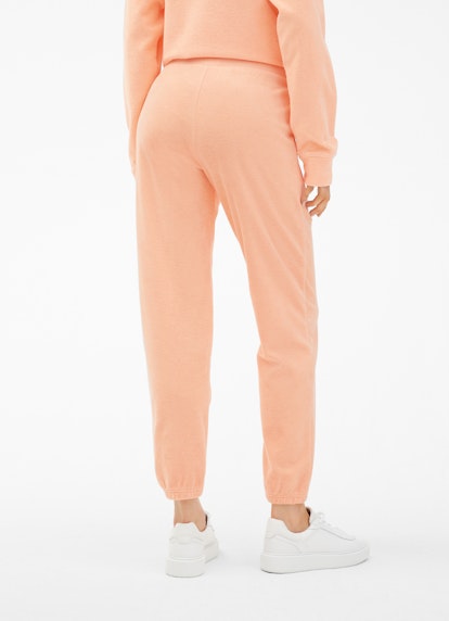 Coupe Regular Fit Pantalons Pantalon de jogging en tissu éponge peach