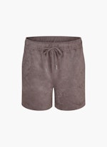 Regular Fit Shorts Tech Velours - Shorts steel grey