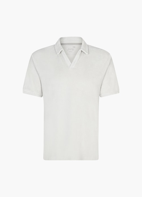 Coupe Regular Fit T-shirts Polo en tissu éponge light stone