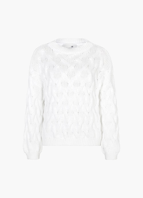 Regular Fit Knitwear Knit Pullover white