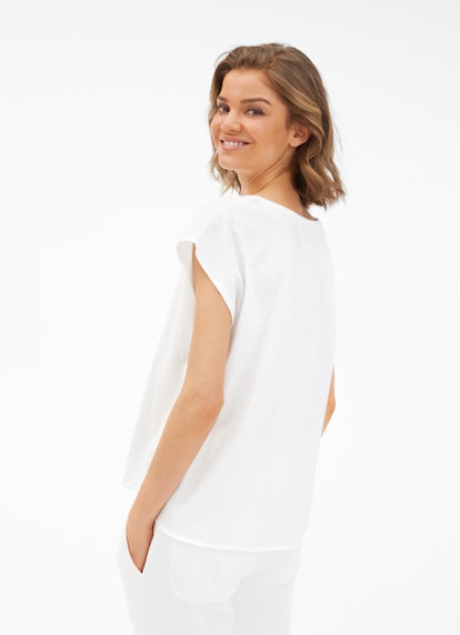 Boxy Fit T-Shirts Boxy - T-Shirt white-mauve