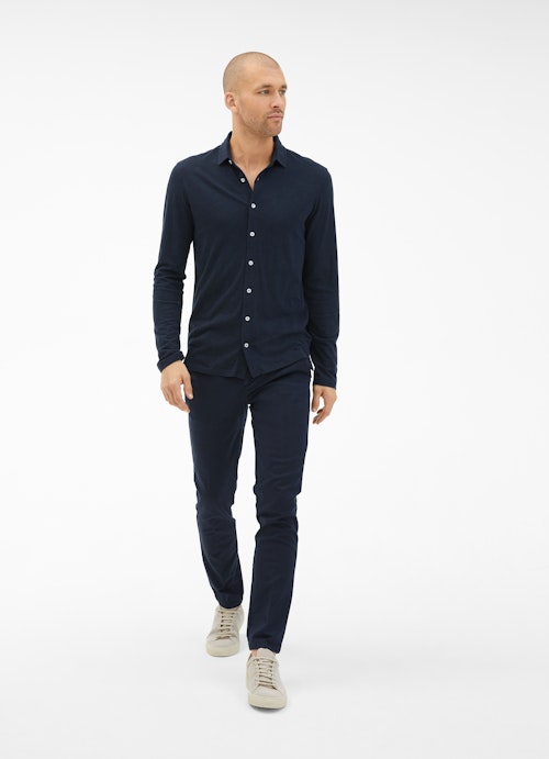 Regular Fit Shirts Jersey - Shirt navy