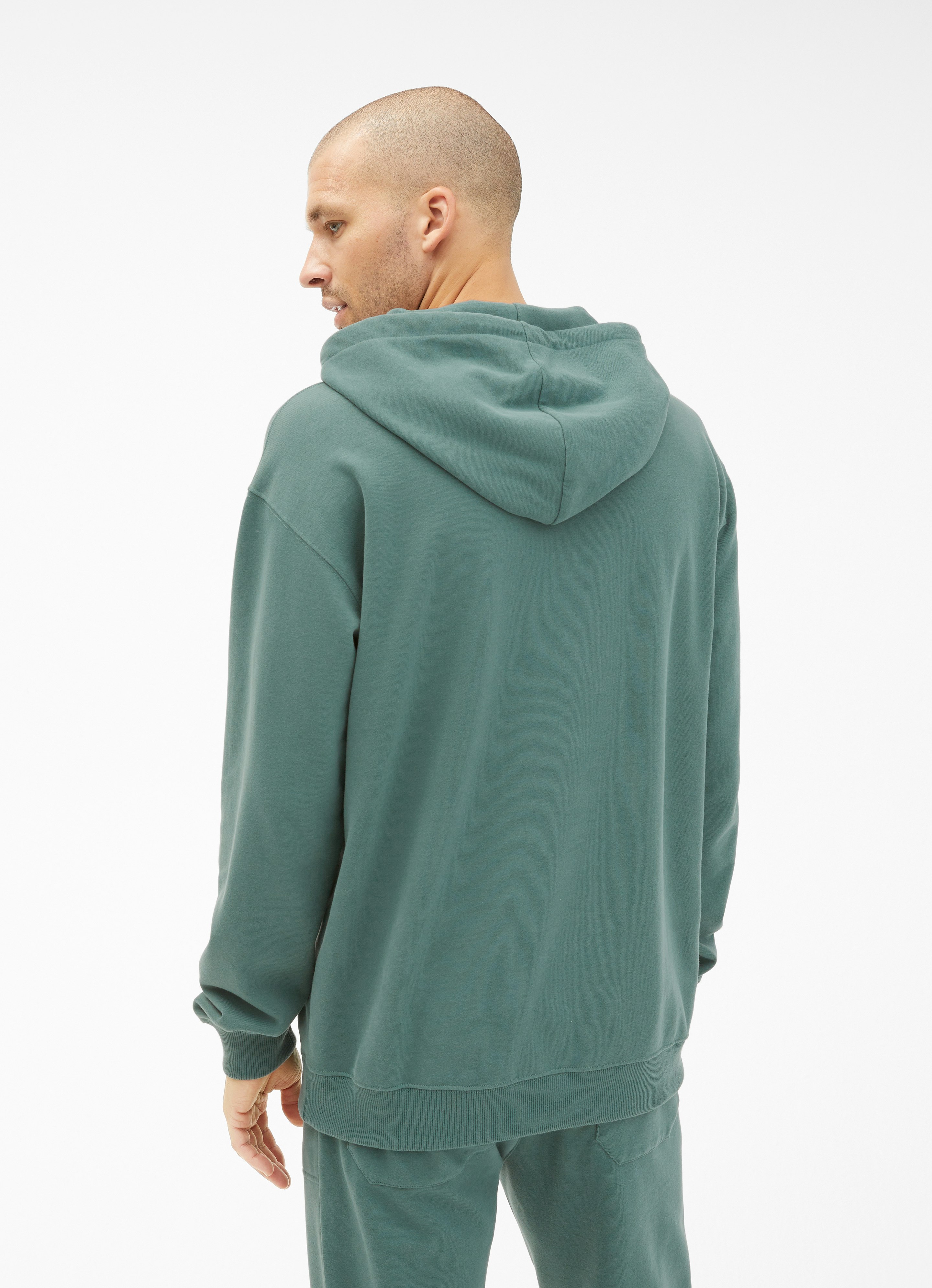 Faded green store hoodie