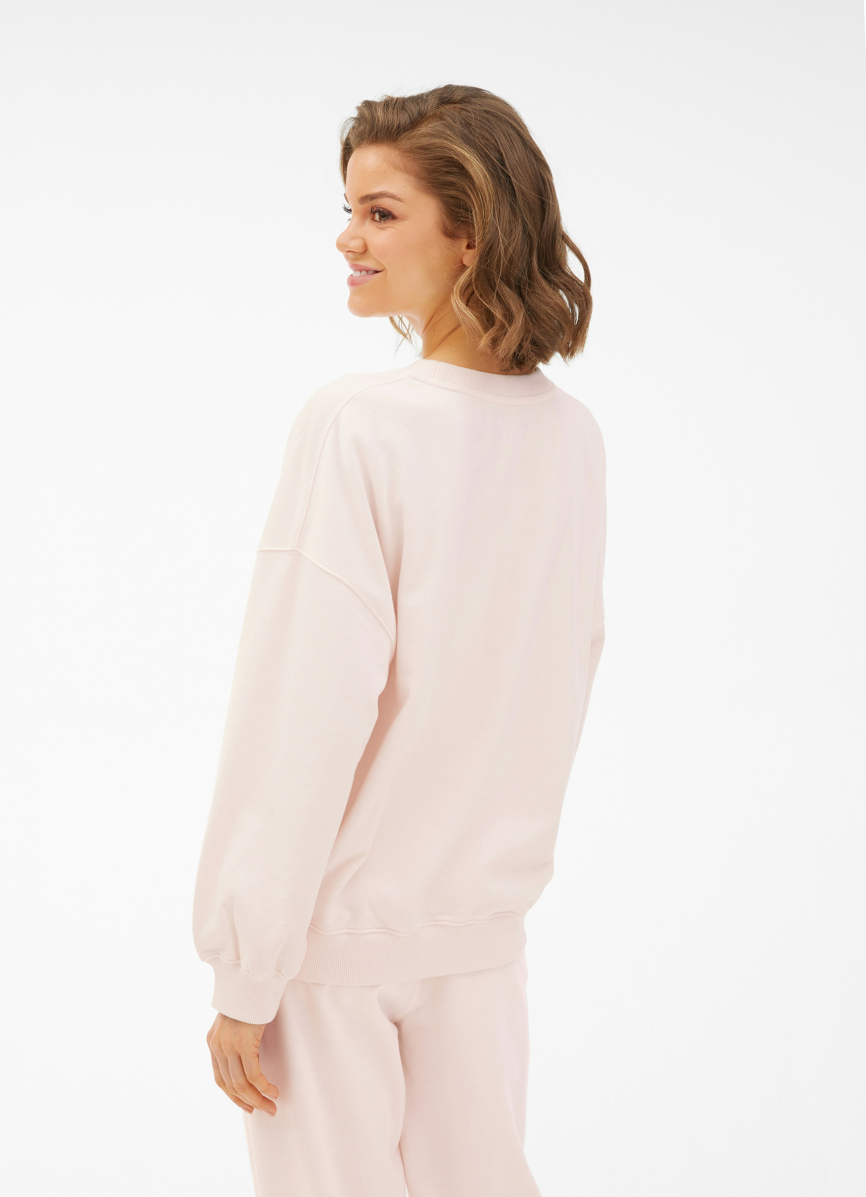 Light pink sale oversized sweatshirt