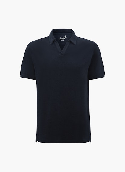 Regular Fit T-Shirts Frottee - Poloshirt navy