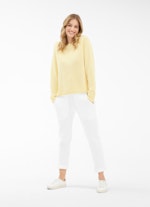 Coupe Regular Fit Maille Pull-over en cachemire vibrant yellow