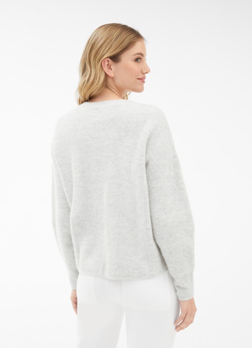 Regular Fit Strick Cashmere Blend - Pullover silver grey melange